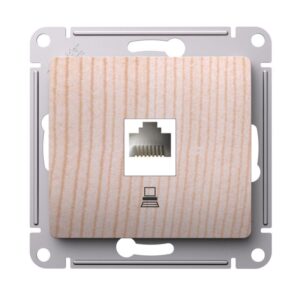 Розетка компьютерная Glossa RJ45 кат.5Е механизм сосна SE GSL001581K оптом купить цена