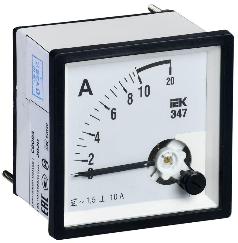 Амперметр Э47 72х72мм 10А кл. точн. 1.5 IEK IPA10-6-0010-E купить оптом выгодно Амперметр Э47 72х72мм 10А кл. точн. 1.5 IEK IPA10-6-0010-E оптом купить цена