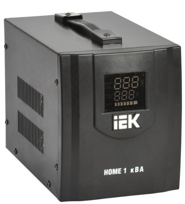 Стабилизатор напряжения HOME СНР 1/220 1кВА переносной IEK IVS20-1-01000 оптом купить цена
