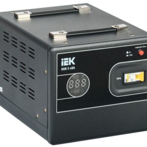 Стабилизатор напряжения 1ф 5кВА HUB переносной IEK IVS21-1-005-13 оптом купить цена