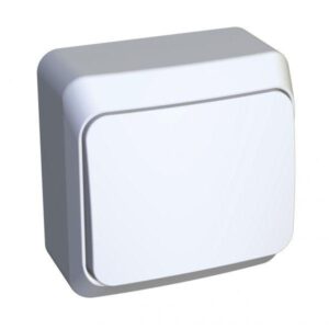 Выключатель кнопочный 1-кл. ОП Этюд 10А IP20 с самовозвратом бел. SE KA10-001B оптом купить цена