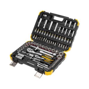 Набор инструментов 1/2 1/4 CrV 94 предмета пластик. кейс Kranz KR-66-6694 оптом купить цена