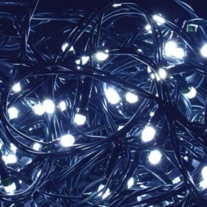 Гирлянда "Нить" 5м 50LED бел. IP20 провод зел. 230В с контроллером 8 режимов IEK LGDB110-2-050-05-G-S-20 оптом купить цена