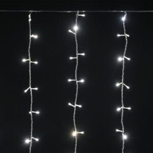 Гирлянда "Занавес" 1.5х1.5м 160LED тепл. бел. IP20 провод прозр. 230В транзит IEK LGDB201-1-160-L1-T-S-20 оптом купить цена