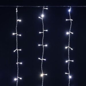 Гирлянда "Занавес" 1.5х1.5м 160LED бел. IP20 провод прозр. 230В транзит IEK LGDB201-2-160-L1-T-S-20 оптом купить цена