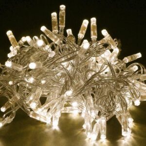 Гирлянда "Нить" 10м 100LED тепл. бел. IP44 провод прозр. 230В с контроллером 8 режимов IEK LGDU111-1-100-10-T-S-44 оптом купить цена