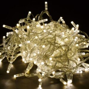 Гирлянда "Нить" 20м 200LED тепл. бел. IP44 провод прозр. 230В с контроллером 8 режимов IEK LGDU111-1-200-20-T-S-44 оптом купить цена