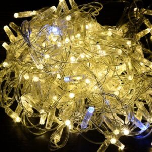 Гирлянда "Нить" 10м 100LED тепл. бел. IP44 провод прозр. 230В мерцание транзит IEK LGDU121-1-100-10-T-S-44 оптом купить цена