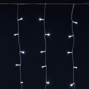 Гирлянда "Бахрома" 4.5х0.7м 200LED бел. IP44 провод прозр. 230В транзит IEK LGDU301-2-200-L3-T-S-44 оптом купить цена