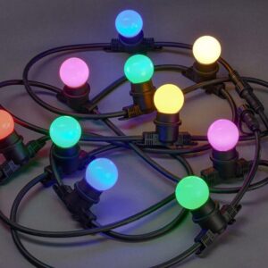 Гирлянда белт-лайт 5м 10 ламп RGB IP65 шнур черн. 3м 230В транзит IEK LGDU601-3-010-05-B-S-65 оптом купить цена