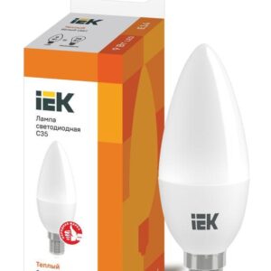 Лампа светодиодная ECO C35 9Вт свеча 3000К E14 230В IEK LLE-C35-9-230-30-E14 оптом купить цена