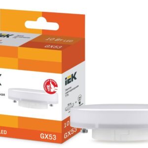 Лампа светодиодная ECO T75 таблетка 10Вт 230В 3000К GX53 IEK LLE-T80-10-230-30-GX53 оптом купить цена