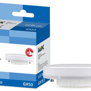 Лампа светодиодная T75 таблетка 10Вт 230В 6500К GX53 IEK LLE-T80-10-230-65-GX53 оптом купить цена