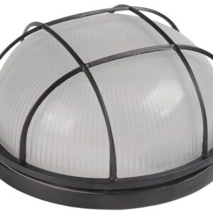 Светильник НПП 1302 60Вт E27 IP54 черн. круг с решеткой IEK LNPP0-1302-1-060-K02 оптом купить цена