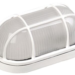 Светильник НПП 1402 60Вт E27 IP54 бел. овал с решеткой IEK LNPP0-1402-1-060-K01 оптом купить цена