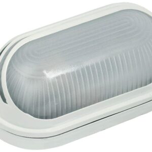 Светильник НПП 1407 60Вт E27 IP54 бел. овал ресничка IEK LNPP0-1407-1-060-K01 оптом купить цена