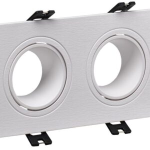 Светильник 4102 встраиваемый 2хMR16 квадрат пласт. бел. IEK LT-UVB0-4102-GU05-2-K01 оптом купить цена