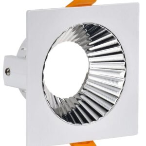 Светильник 4109 встраиваемый поворотный GU10 бел./хром пласт. IEK LT-UVB0-4109-GU10-1-K23 оптом купить цена