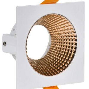 Светильник 4110 встраиваемый поворотный GU10 бел./золото пласт. IEK LT-UVB0-4110-GU10-1-K22 оптом купить цена