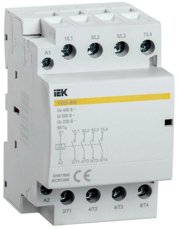 Контактор модульный КМ25-40М AC/DC IEK MKK21-25-40 оптом купить цена