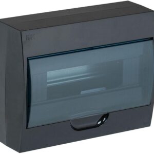 Корпус ЩРН-П-12 Krepta 3 IP41 навесной пластик. черн. IEK MKP12-N-12-41-K02 оптом купить цена