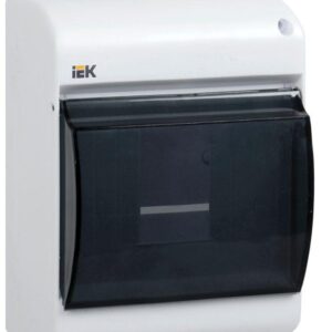 Корпус ОП КМПн 2/4 Krepta 3 IP30 для 4-х авт. выкл. прозр. крышка пластик. бел. IEK MKP42-N-04-30-12 оптом купить цена