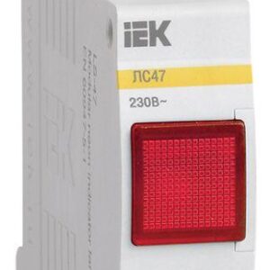 Лампа сигнальная ЛС-47 красн. IEK MLS10-230-K04 оптом купить цена