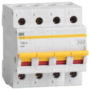 Выключатель нагрузки ВН-32 100А/4П IEK MNV10-4-100 оптом купить цена