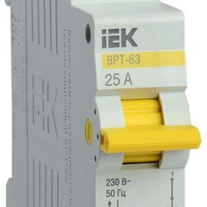 Выключатель-разъединитель трехпозиционный 1п ВРТ-63 25А IEK MPR10-1-025 оптом купить цена