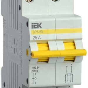 Выключатель-разъединитель трехпозиционный 2п ВРТ-63 25А IEK MPR10-2-025 оптом купить цена