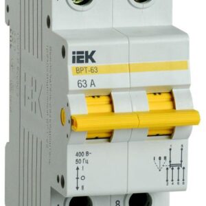Выключатель-разъединитель трехпозиционный 2п ВРТ-63 63А IEK MPR10-2-063 оптом купить цена