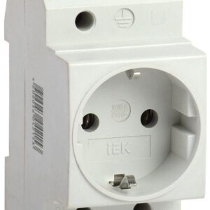 Розетка силовая РАр10-3-ОП с заземл. на DIN-рейку IEK MRD10-16 оптом купить цена