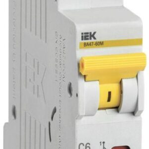Выключатель автоматический модульный 1п C 6А 6кА ВА47-60M IEK MVA31-1-006-C оптом купить цена