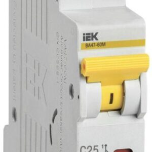 Выключатель автоматический модульный 1п C 25А 6кА ВА47-60M IEK MVA31-1-025-C оптом купить цена