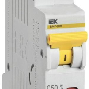 Выключатель автоматический модульный 1п C 50А 6кА ВА47-60M IEK MVA31-1-050-C оптом купить цена