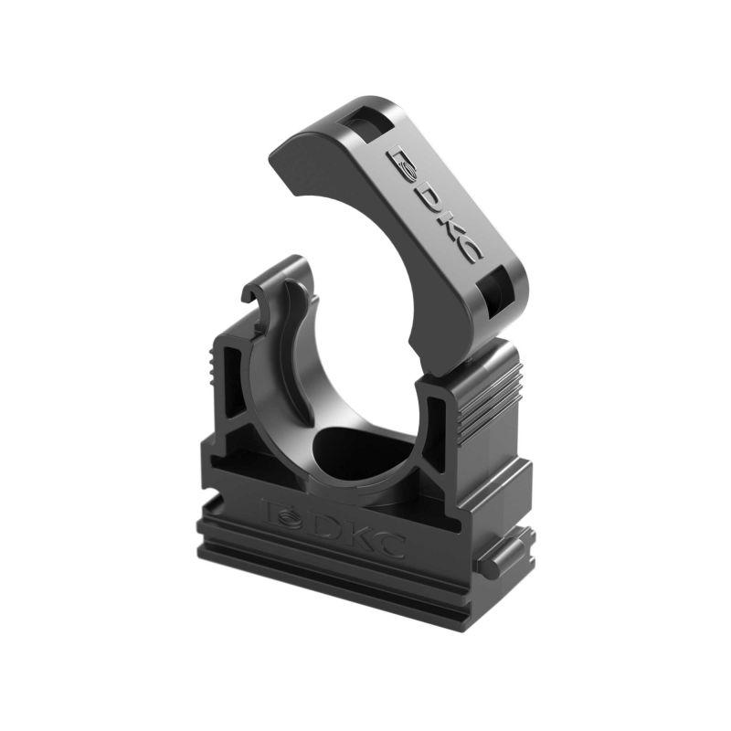 Держатель для труб (клипса) d17мм с крышкой полиамид черн. DKC PASW17N купить оптом выгодно Держатель для труб (клипса) d17мм с крышкой полиамид черн. DKC PASW17N оптом купить цена