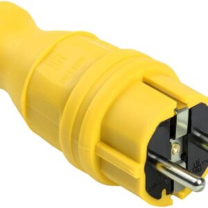 Вилка прямая ОМЕГА ВБп3-1-0м IP44 каучук желт. IEK PKR01-016-2-K05 оптом купить цена