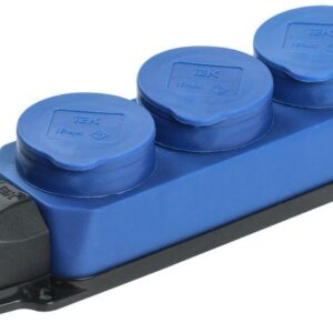 Колодка 3-м ОМЕГА РБ33-1-0м IP44 каучук син. IEK PKR61-016-2-K07 оптом купить цена