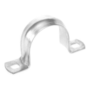 Скоба крепежная двухлапковая СМД d25-26мм метал. (уп.100шт) Промрукав PR08.2549 оптом купить цена