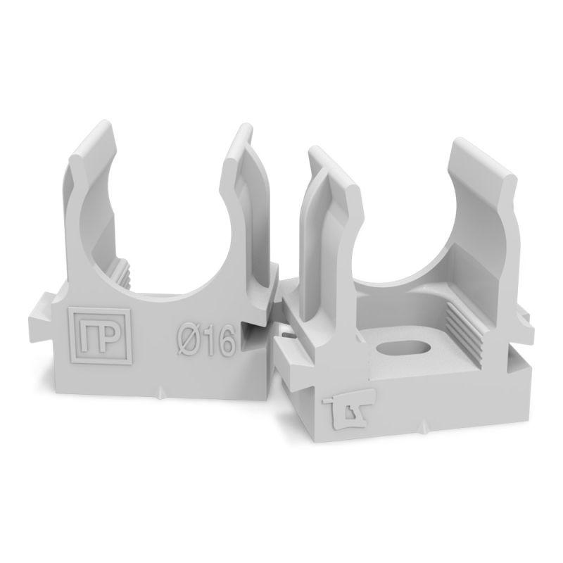 Держатель для труб (клипса) d16мм для монтажного пистолета в п/э сер. Промрукав PR13.0119 купить оптом выгодно Держатель для труб (клипса) d16мм для монтажного пистолета в п/э сер. Промрукав PR13.0119 оптом купить цена