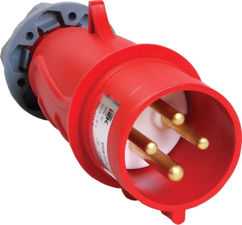 Вилка эл. каб. 32А 3P+PE 380В IP44 MAGNUM ССИ-024 IEK PSN02-032-4 купить оптом выгодно Вилка эл. каб. 32А 3P+PE 380В IP44 MAGNUM ССИ-024 IEK PSN02-032-4 оптом купить цена