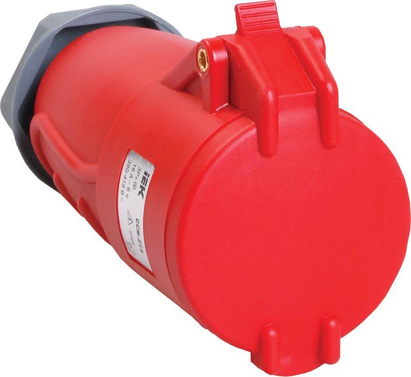 Розетка кабельная Magnum 16А 380В 3P+PE ССИ-214 IP44 IEK PSN22-016-4 купить оптом выгодно Розетка кабельная Magnum 16А 380В 3P+PE ССИ-214 IP44 IEK PSN22-016-4 оптом купить цена