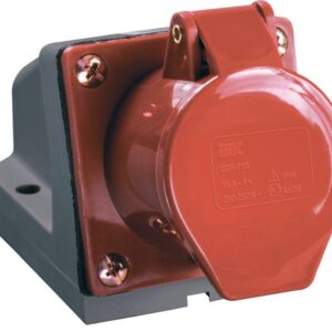 Розетка ОП 32А 380В 3P+PЕ ССИ-124 IP44 IEK PSR12-032-4 оптом купить цена