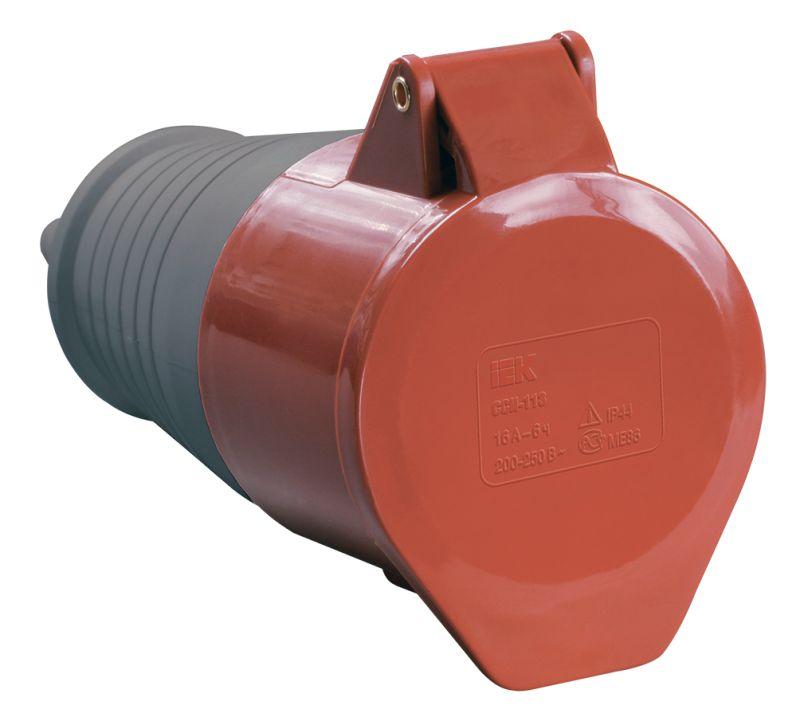 Розетка кабельная 16А 380В 3P+PE+N ССИ-215 IP44 IEK PSR22-016-5 купить оптом выгодно Розетка кабельная 16А 380В 3P+PE+N ССИ-215 IP44 IEK PSR22-016-5 оптом купить цена