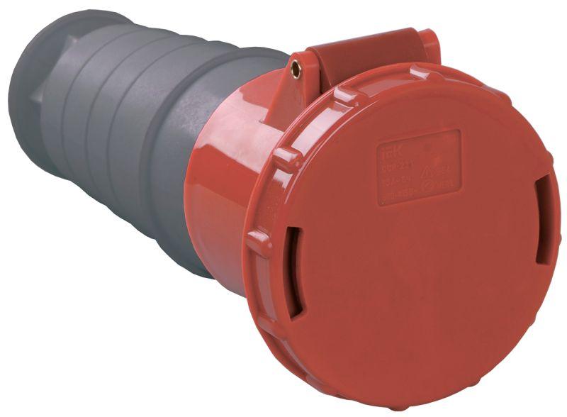 Розетка кабельная 63А 380В 3P+PE ССИ-234 IP54 IEK PSR22-063-4 купить оптом выгодно Розетка кабельная 63А 380В 3P+PE ССИ-234 IP54 IEK PSR22-063-4 оптом купить цена