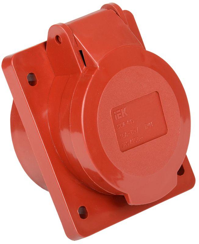 Розетка встраиваемая 16А 3P+E+N 380В IP44 ССИ-415 IEK PSR42-016-5 купить оптом выгодно Розетка встраиваемая 16А 3P+E+N 380В IP44 ССИ-415 IEK PSR42-016-5 оптом купить цена