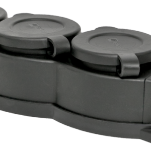 Колодка 3-м 16А IP44 2P+PE 230В с защ. крышками каучук EKF RPS-015-16-230-44 оптом купить цена