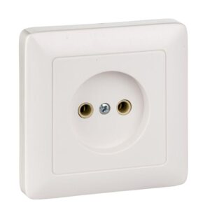 Розетка 1-м СП 1мод. Хит 10А IP20 250В без заземл. без защ. шторок бел. SE RS10-132-B оптом купить цена