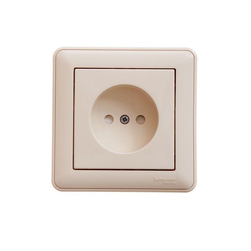 Розетка 1-м СП W59 16А IP20 без заземл. защ. шторки сл. кость SE RS16-151-28 купить оптом выгодно Розетка 1-м СП W59 16А IP20 без заземл. защ. шторки сл. кость SE RS16-151-28 оптом купить цена