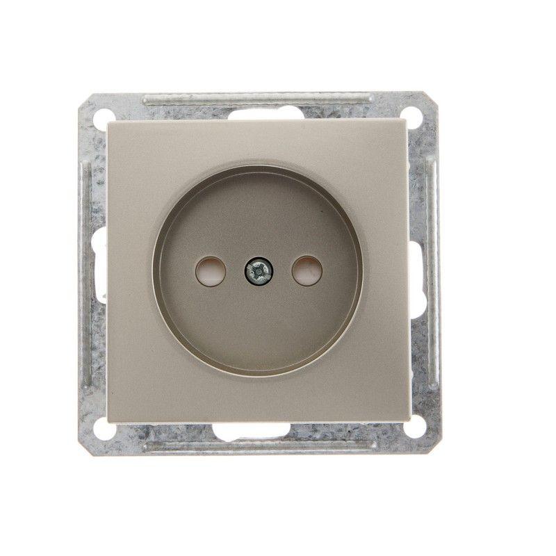 Розетка 1-м СП W59 16А IP20 без заземл. защ. шторки механизм шампань SE RS16-151-4-86 купить оптом выгодно Розетка 1-м СП W59 16А IP20 без заземл. защ. шторки механизм шампань SE RS16-151-4-86 оптом купить цена